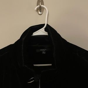 Nordstrom Leola Couture Velour Puffer Jacket - Black